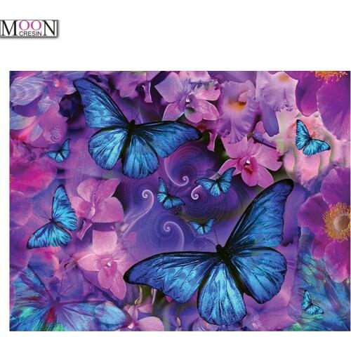 5D Diy Diamond Embroidery Butterfly Diamond Painting Picture Of Rhinestones,Cross-stitch Full Square&Round Painting