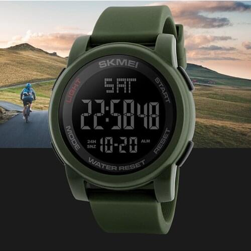 SKMEI Men Digital Watch LED Display Waterproof Male Clock Wristwatches Chronograph Calendar Alarm Sport Watches reloj hombre
