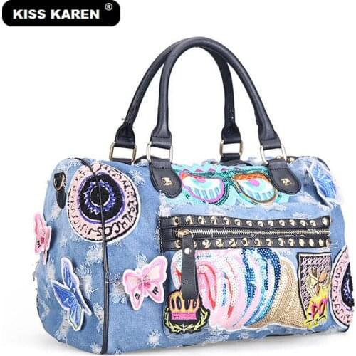 KISS KAREN Blue Women's Bags