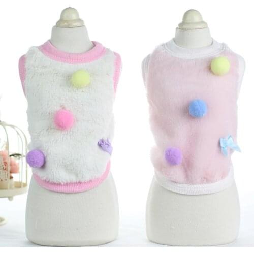 CORAL FLEECE Winter Warm Dog Vests Waistcoat Pet Products Clothing For Dogs Pet Puppy Cat Products for Pets Yorkie Chiwawa