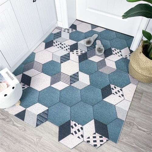 Doormat Carpet Non-slip Washable Home Indoor Outdoor Printed Geometric Pattern Mat Carpet Living Room Entry Nordic Floor Doormat
