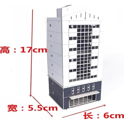 1/150 160 Architectural Scene Model Train Station Scene Hard Plastic Assembly Model