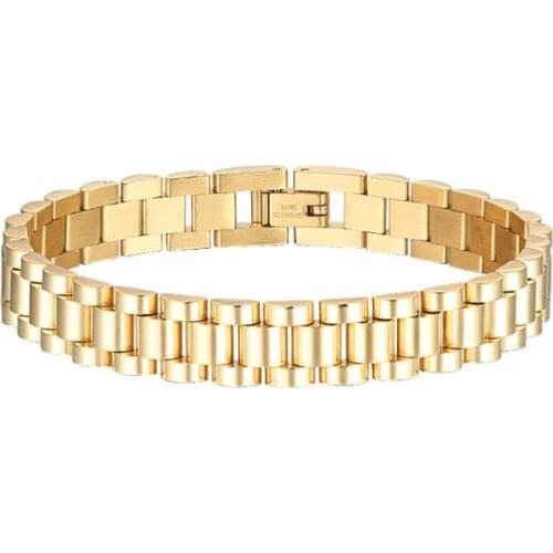 Titanium Steel Inexpensive Jewelry Party Companies Women and Men Watchband Link 3 Row Bracelet Chain Wholesale