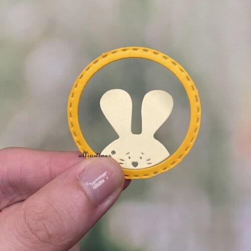 New Rabbit circle ring DIY Craft Metal Cutting Die Scrapbook Embossed Paper Card Album Craft Template Stencil Dies