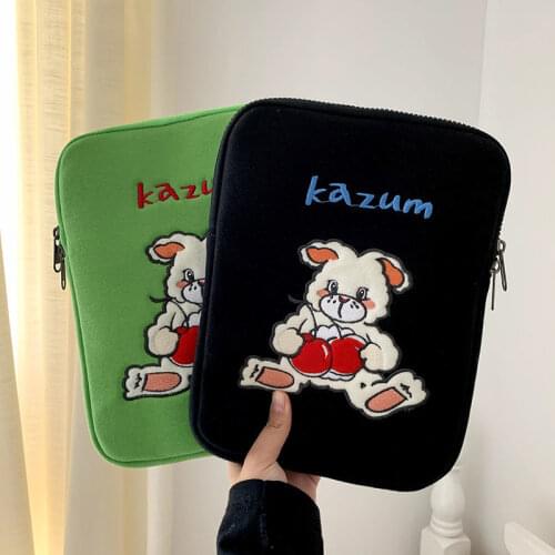 New 11 Inch Laptop Case Ins Cute Rabbit Plush Tablet Ipad Pouch For Mac Ipad Pro 9.7 10.5 10.8 Inch Sleeve Inner Bag for Macbook