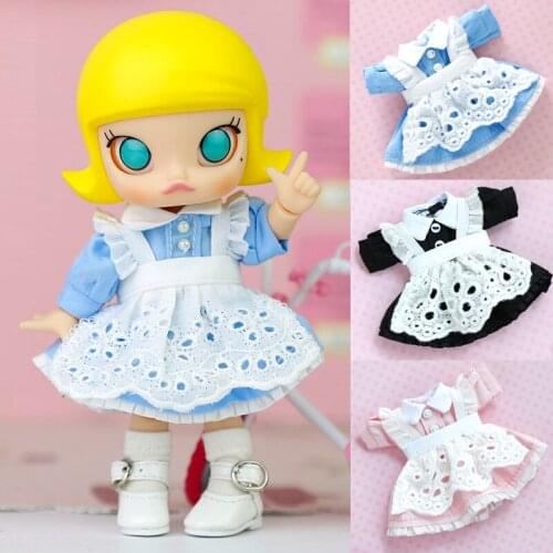 Ob11 baby clothes cute maid dress Princess dress for obitsu11 ,molly ,1 / 12bjd doll clothes accessories Toy clothes