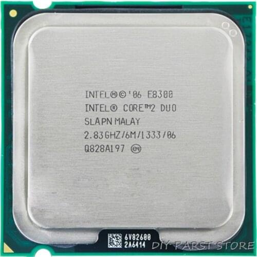 INTEL Core 2 Duo E8300 Socket LGA 775 CPU Processor (2.8Ghz/ 6M /1333GHz)