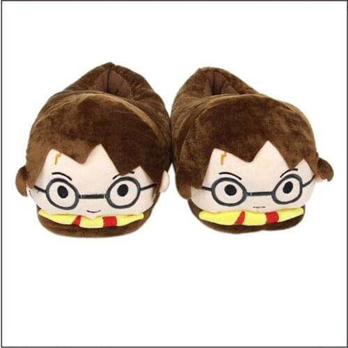 2020 Winter Plush Slippers Womens Soft Warm House Flat Slides Ladies Cute Cartoon Shoes Bedroom Non-Slip Home Snug Sneakers