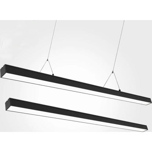 Led office pendant light strip light bar rectangular hanging line lamp pendant lamp led light super bright office light LB01086
