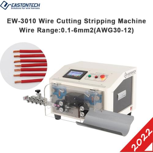EASTONTECH EW-3010 Wire Stripping Machine 6mm2 Full Touch 4.3 Inch LCD Display