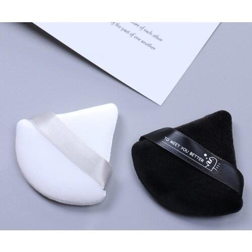 1pcs/2pcs Mini MakeUp Sponge puffs Cosmetic Puff Triangle Velvet Foundation Cream Make Up Tools