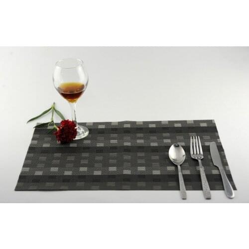 2pcs/Lot 3 Colors 30x45cm Tessforest solid classic PVC Wear-resisting Western-style food placemat coaster J0819