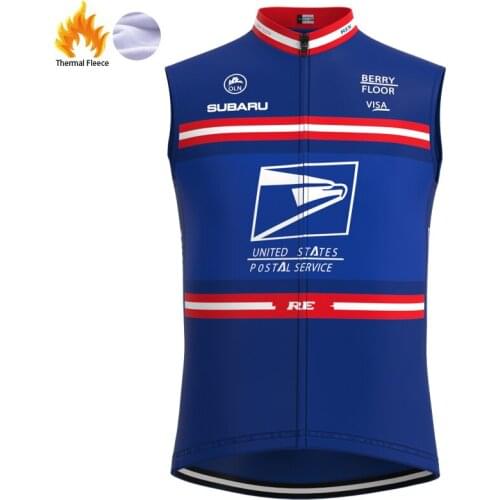 2004 Competition Postal Team Man Retro Cycling Jersey Fleece winter sleeveless Clothing Mtb Bike Jersey maillot ciclismo hombre