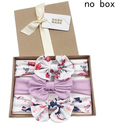 3pcs/Lot Small Floral Bows Baby Headbands Pink Color Hair Band Cute Baby Elastic Newborn Headwear For Girl Hair Accessories
