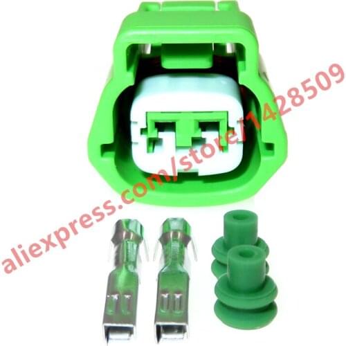 5 Sets 2 Pin 2.2 Series Green Automobile Electrical Wire Cable Harness Waterproof Socket Sealed Connector