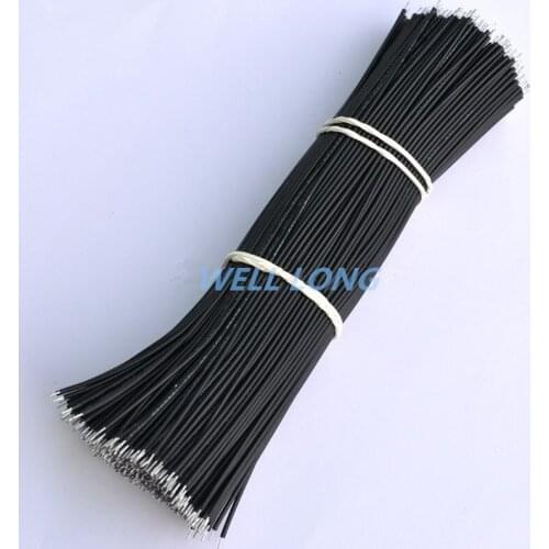500 pcs/lot ) Black Wire 150mm, UL-1007 26AWG Wire, Cable
