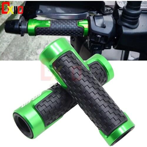 7/8"Motorcycle knobs Anti-Skid scooter Fashion Handle Grips CNC 22mm Bar Hand Handlebar For KAWASAKI ER6N E R6N ER6N 2006-2017