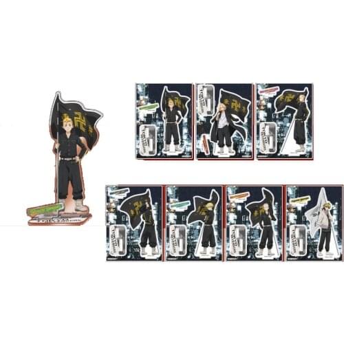 Anime Tokyo Revengers Sano Manjiro Hanagaki Takemichi Acrylic Stand Figure Model Plate Display Desktop Decor Cosplay Collection