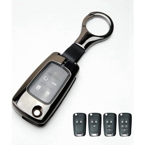 Car Zinc Alloy Key Case Cover For Buick ENCORE Chevrolet Cruze Aveo Trax Opel Astra Corsa Meriva Zafira Antara Mokka Insignia