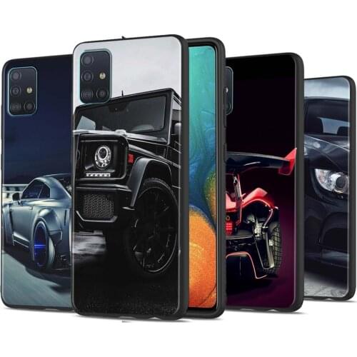 Sports Cars Male Men Phone Case For Samsung Galaxy A72 A32 A42 A91 A71 A51 A41 A31 A21 Soft Cover Black Capa TPU Back