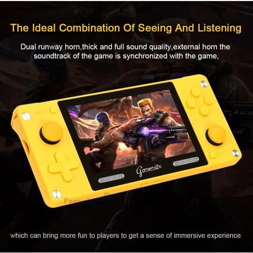 A380 4.0 Inch Retro Game Console IPS HD Screen Portable Handheld Video Game Console Built-in 32G TF Card 3600+ Games 3D Rocker
