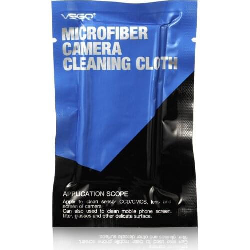 VSGO Microfiber Cleaning Cloth Individual pack 15*15CM CCD CMOS Cleaning Cloth for Camera Lens Screen Phone Glasses Bulk Pack