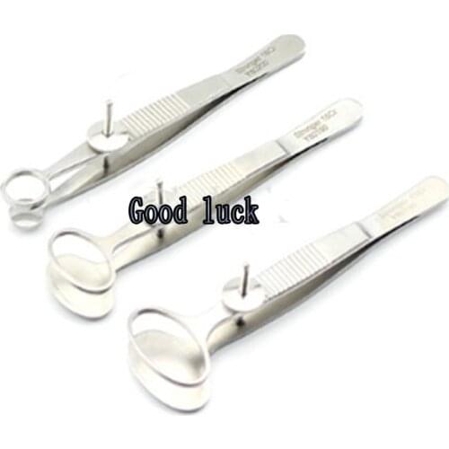 Stainless Steel Ophthalmic Instruments Double Eyelids Tarsus Cysts Tweezers Pancreas Folder Clip Surgery Tools