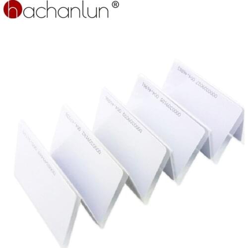 100pcs RFID Tk4100 125khz Card Key Fob Token Ring 0.8mm EM4100 Proximity Chip Entry Access Control White Card