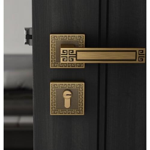 Chinese Zinc Alloy Door Handle Split Lock Home Silent Anti-theft Door Locks High Quality Mechanical Door Lock Hardware Supplies