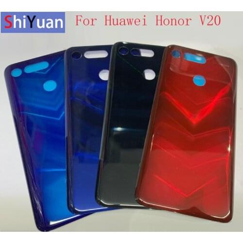 Housing Case Back Glass Battery Cover Rear Door Panel For Huawei Honor V20 View 20 Back Glass Cover Replacement