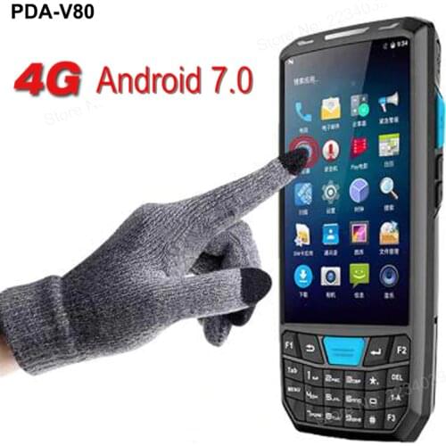 Touch screen android handheld pda barcode scanner 1d 2d portable data collector terminal device with WIFI 4G GPS BT Camera