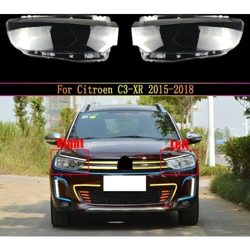 For Citroen C3-XR 2015-2018 Transparent Headlight cover Hernia Headlight Cover Lampshade Headlight Shell