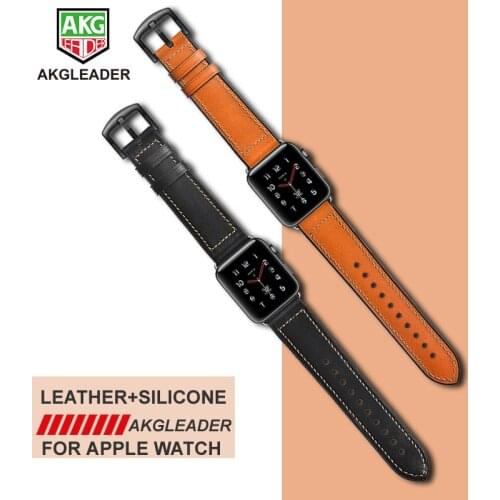 Newest 38mm 42mm Watch Band For Apple Series 1 2 3 Wrist Strap Genuine Leather Fitness Band For Apple Watch Series 1 2 3 iwatch