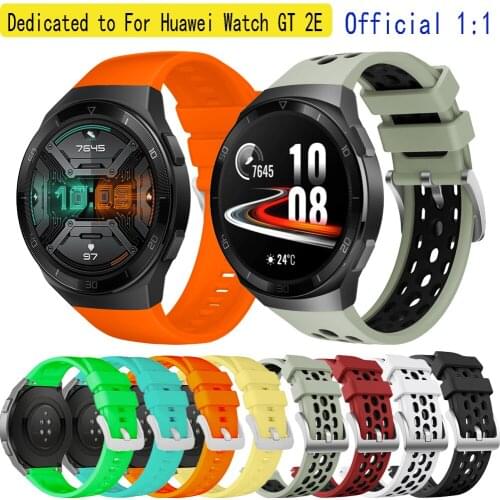 For GT2E Strap Silicone Watchband for Huawei Watch GT 2e Band Sport Bracelet Wristband Correa Replace Quick install 1:1 official