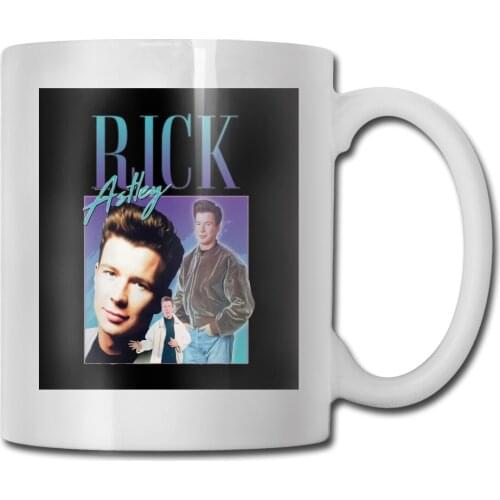 Rick Astley Homage Funny Uk Music Icon 90S 80S Retro Meme Science Slogan Colour Pop Animal Designs Mug Cup