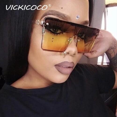 2021 Oversized Square Sunglasses Women Sexy Retro Vintage Sun Glasses Men Luxury Brand Designer Eyeglasses Eyewear Female Oculos
