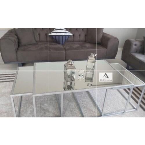 Modern Metal Gray Cleavable Medium Coffee table (Guarantee) coffe table