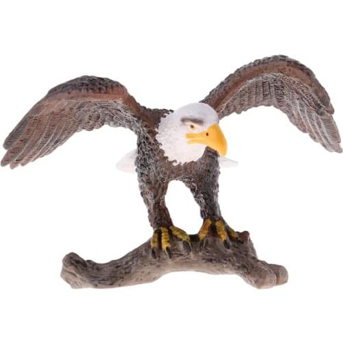 Standing Eagle Realistic Animals Ornament Figurine Figure Gift Presents