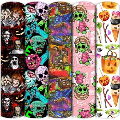 Halloween Witch EyesPrinted Polyester Cotton Fabric For Tissue Sewing Quilting Fabrics Needlework Material DIY Handmade,1Yc20188