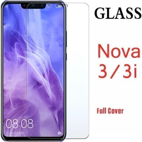 Tempered Glass On For Huawei Nova 3 3i Screen Protector Glas For Huawei Nova3 Nova3i Protective Glass 9H Film