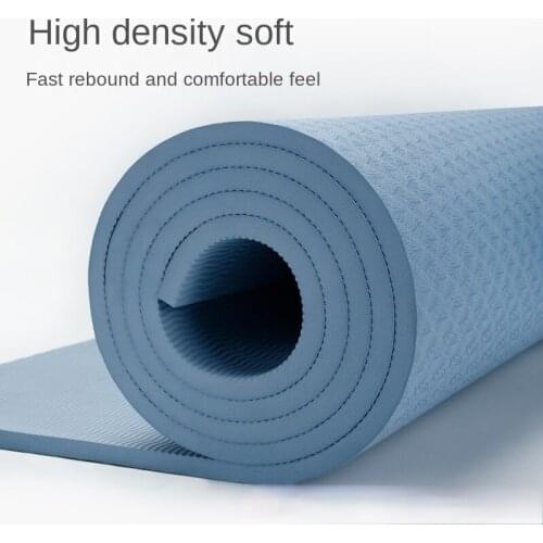Free Shipping TPE Yoga Mat for Beginners Home Gym Commercial Thickening Widening Non-slip Mat Gymnastic Mat