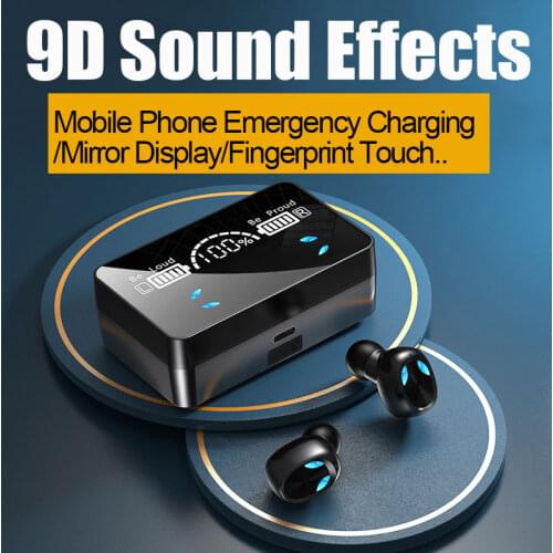 X3 Wireless Bluetooth Headset For ISO Android TWS Sports Bluetooth 5.1 Earphone HD Led Display Earbuds With Microphone Handsfree