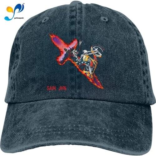 DouglasDFraser Saint Jhn Hat Unisex Fashion Retro Adjustable Denim Hat Baseball Cap Black