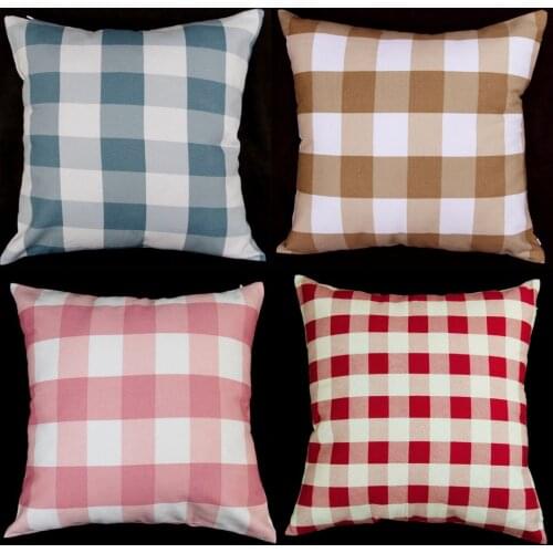 EA256 EA257 EA324 EA356 Plain Blue Red Gold Brown Pink White Printed A grade 100% Cotton Canvas Cushion Cover Pillow Case