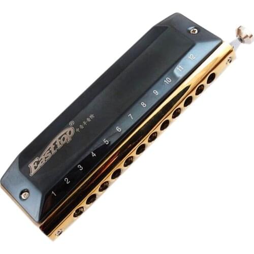 T1248Z Easttop 12 Hole 48 Chromatic Harmonica Brass Comb Alto D Key Armonica Mouth Ogan Professional sound Music Instrumentos