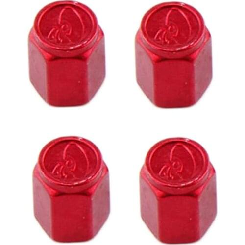 Wheel Tire Tyre Rim Valve Stem Caps Covers Replacement for Car Truck Auto Parts 4pcs Red