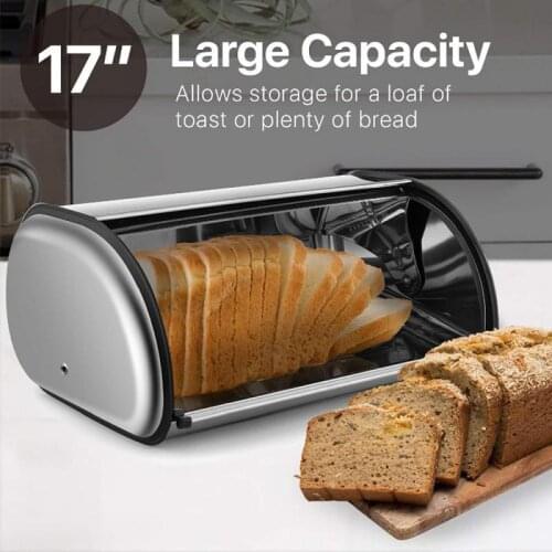 Bread Storage Case Container Bread Box Kitchen Gadget For Bakery Storage Contain Sealed Home Organizer Food Container Tools HWC