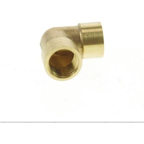 2pcs 1/4" BSP Female Elbow Connection Pipe Brass Coupler Adapter