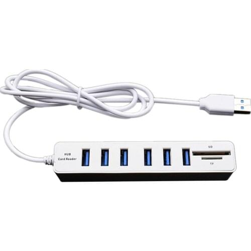 Mini USB Hub 3.0 Multi USB 3.0 Hub USB Splitter 3 Port Hub With TF Card Reader 6 Port 2.0 Hab Adapter For PC Accessories New