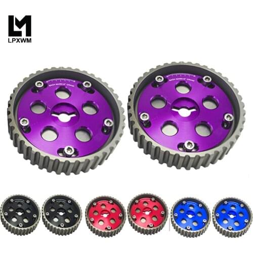 One Pair) 2pcs Adjustable CAM GEARS KIT FOR Suzuki Swift GTI G13B cam pulley (Blue,Red,Purple,Black) 6543